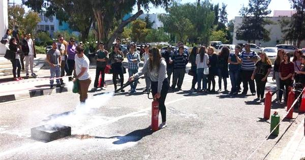 EMU Gastronomy and Culinary Arts Department Conducted a Fire Drill