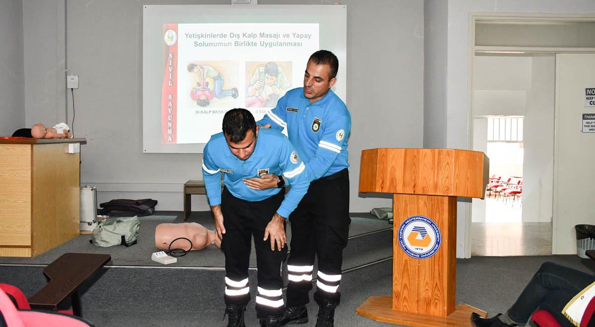 EMU Faculty of Tourism Gives First Aid, Emergency Response and Fire Fighting Training