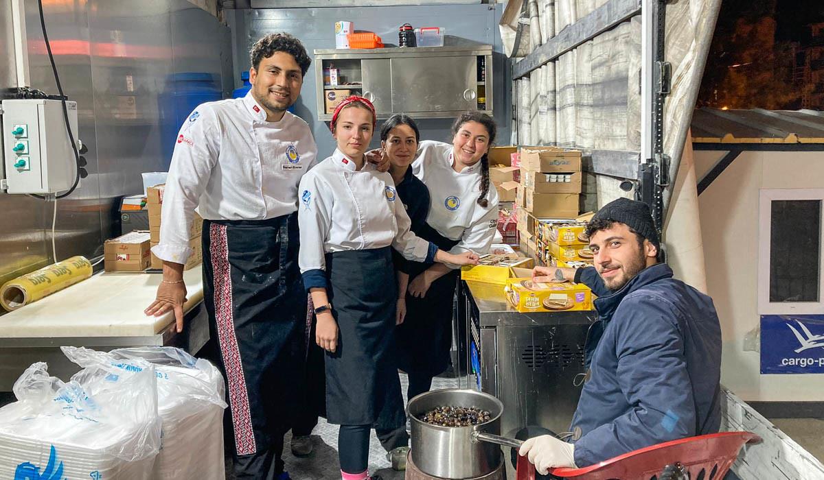 Students of EMU Gastronomy Club Serve Those Affected by the Recent Earthquake in Hatay
