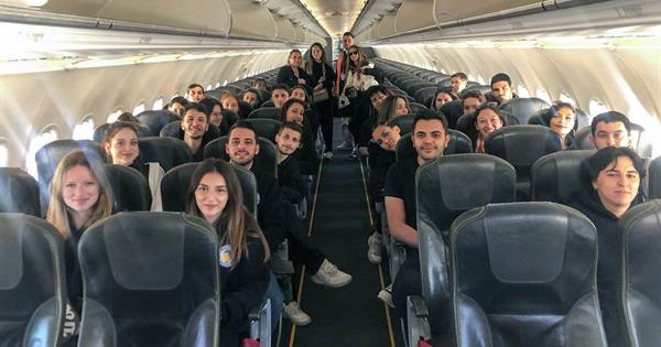 DAÜ Sivil Havacılık Kabin Hizmetleri Programı Öğrencileri, Ercan Havalimanı