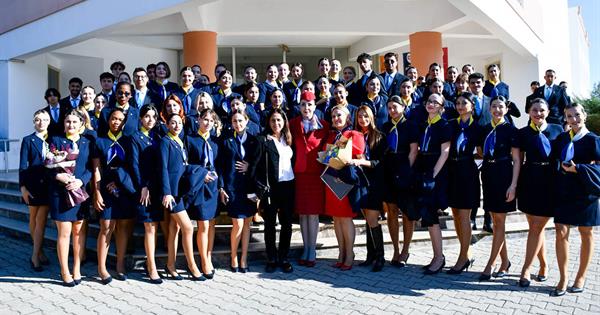 EMU Civil Aviation and Cabin Services Program Students Wear Their Uniforms