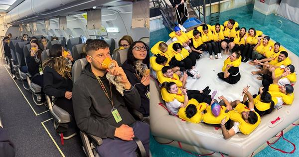 EMU Civil Aviation Cabin Services Program Students Successfully Complete 2026 Mock-Up Training