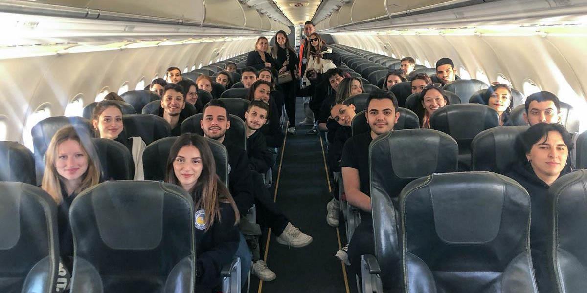 DAÜ Sivil Havacılık Kabin Hizmetleri Programı Öğrencileri, Ercan Havalimanı