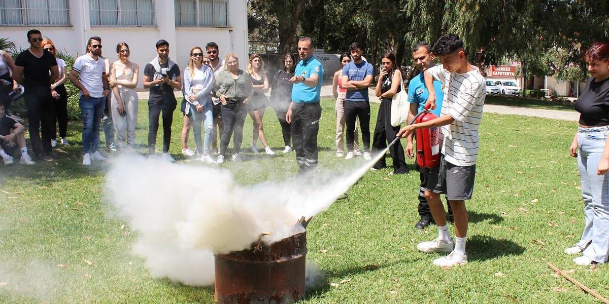 First Aid, Firefighting, Earthquake Awareness Seminar and Training Organized at EMU Faculty of Tourism