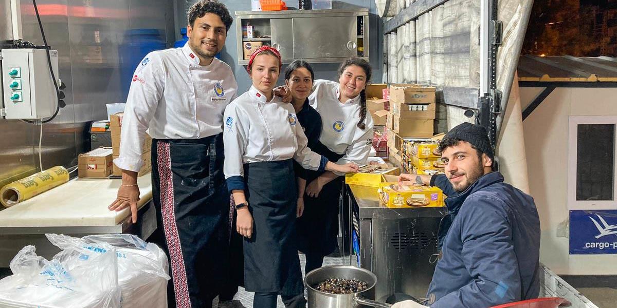 Students of EMU Gastronomy Club Serve Those Affected by the Recent Earthquake in Hatay